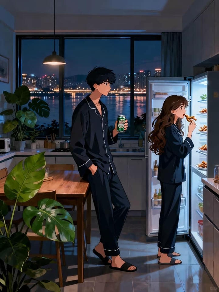 Aesthetic Couple DP Cartoon Boy and Girl