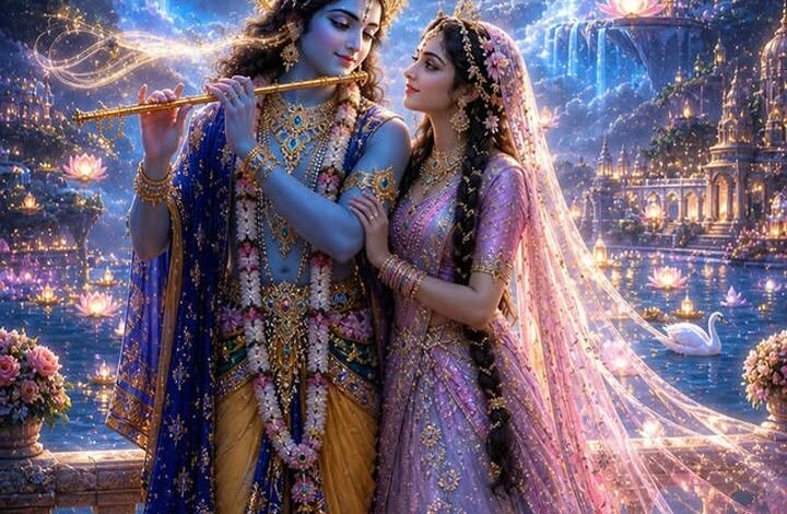 Aesthetic Love Radha Krishna Dp