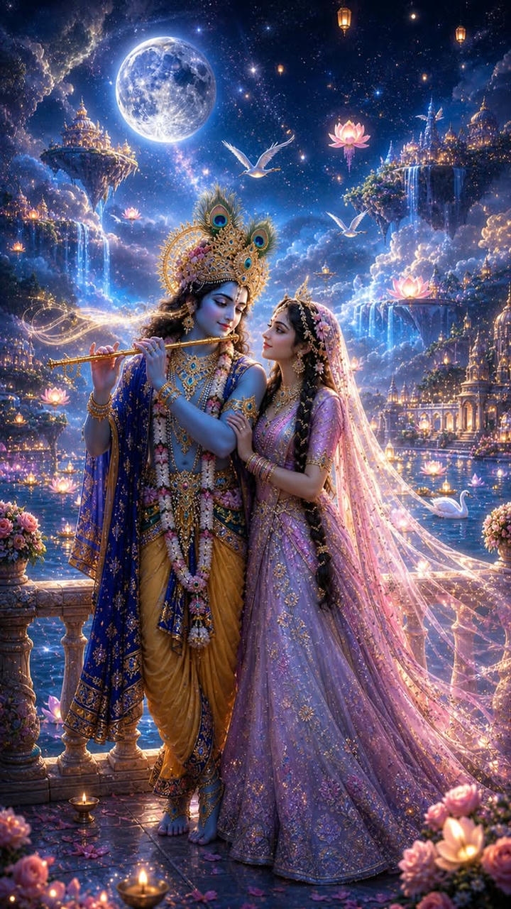 Aesthetic Love Radha Krishna Dp