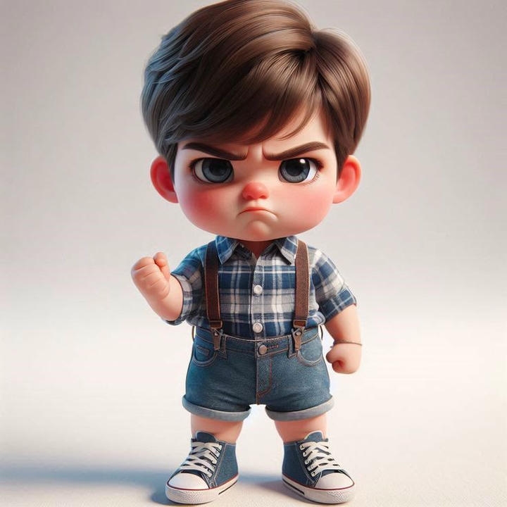 Angry Attitude Cartoon Boy Dp