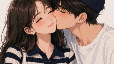 Animated Couple DP Cartoon Boy and Girl
