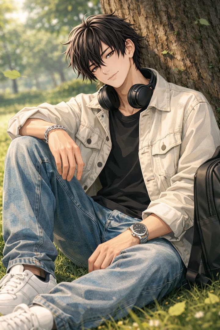 Anime Boys DP Hidden Face