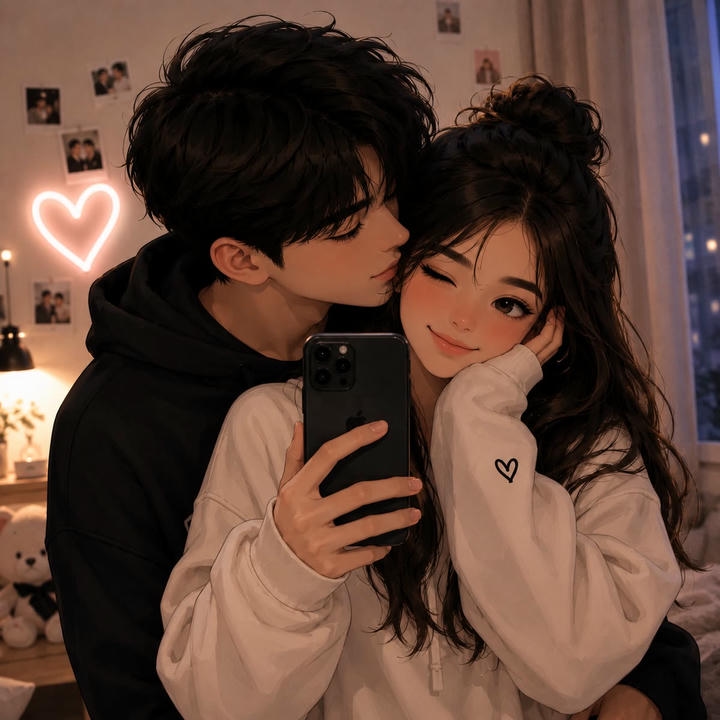 Anime Couple DP Wallpaper for Instagram