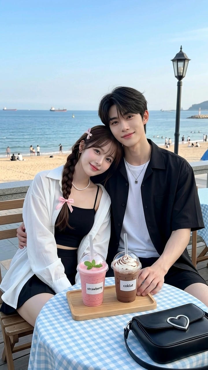 Beach Aesthetic Couple DP Instagram