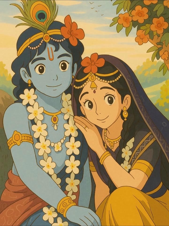 Beautiful Love Radha Krishna Dp