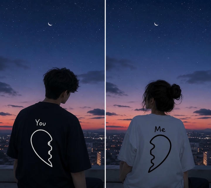 Black and White Aesthetic Couple DP