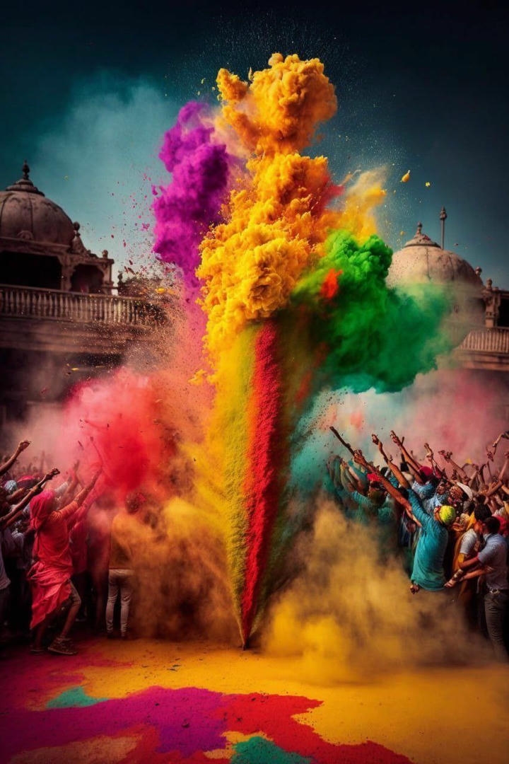 Bright Holi Wish Image India