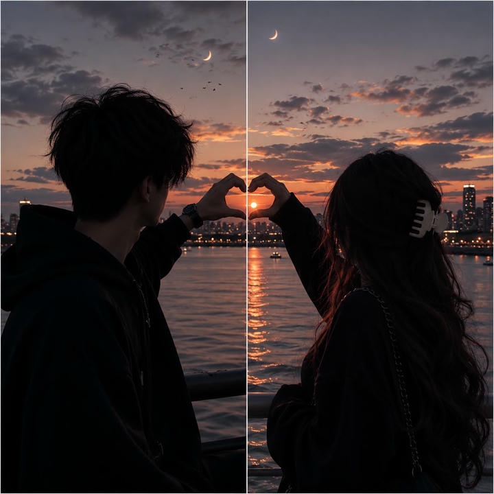 Cartoon Aesthetic Couple DP Instagram