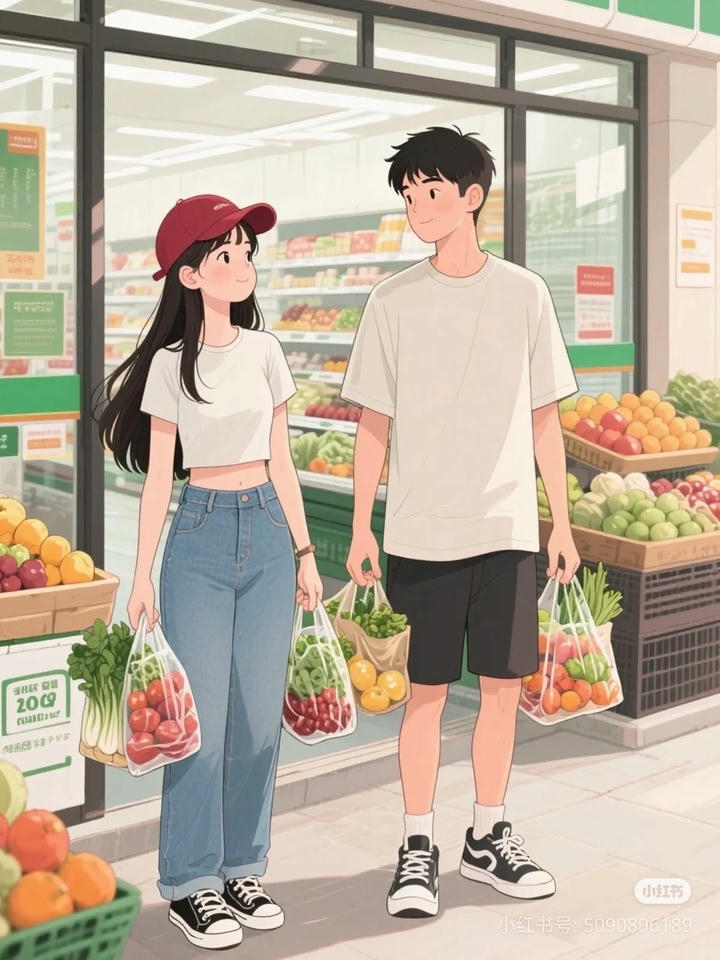 Cartoon Boy and Girl Couple DP