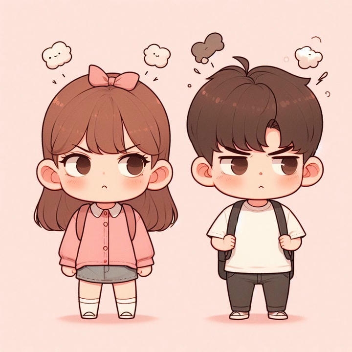 Cartoon Couple Dp for Instagram