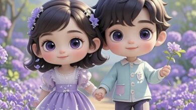 Chibi Cute Couple Cartoon DP For BF GF