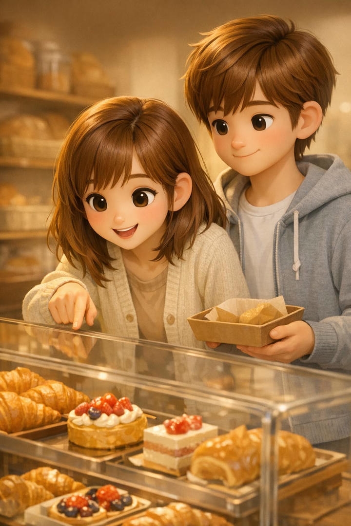 Chibi Cute Couple Cartoon DP For Instagram
