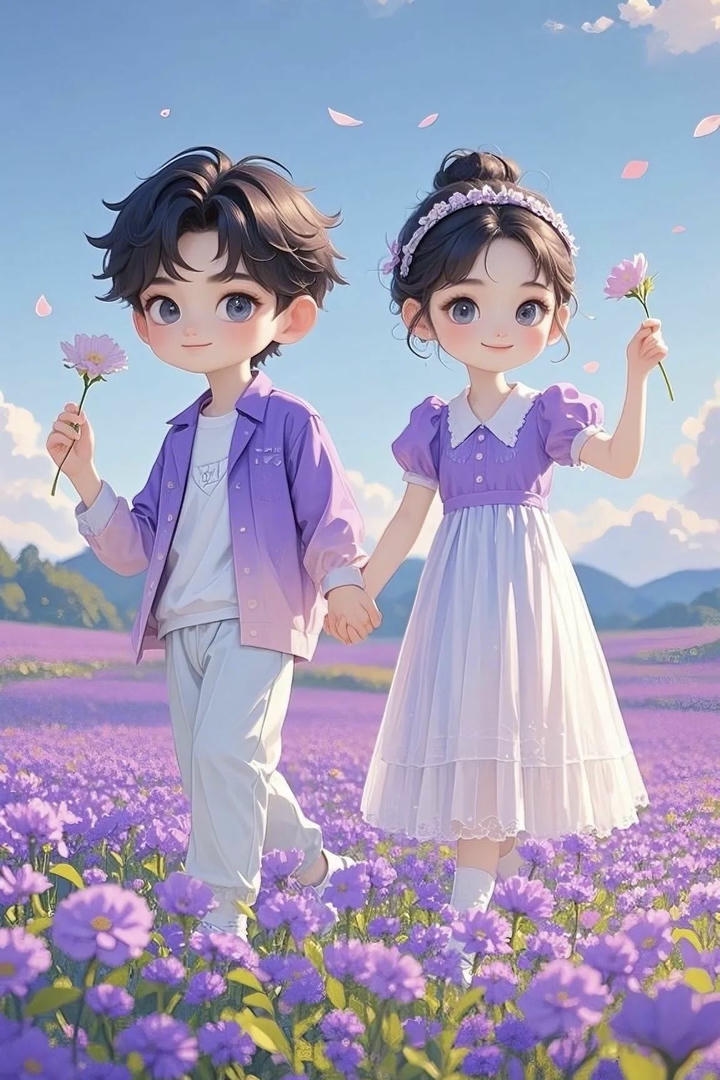 Chibi Cute Couple Cartoon DP HD