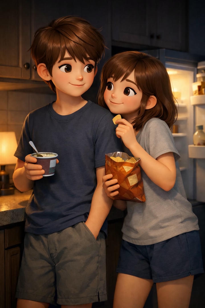 Chibi Cute Couple Cartoon DP In Love
