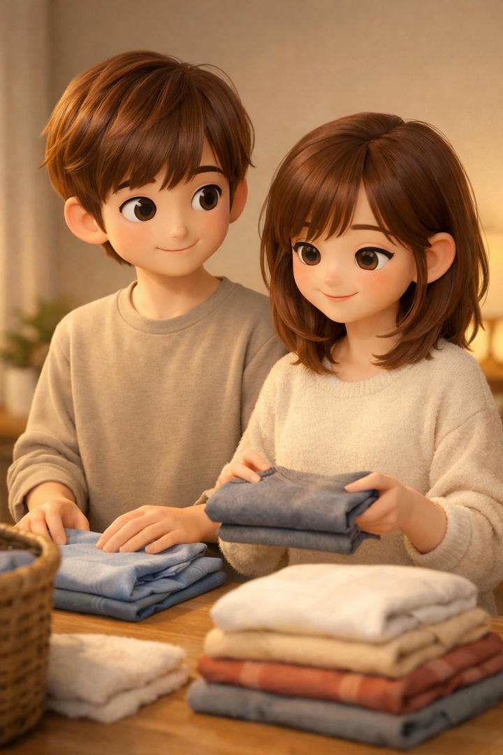 Chibi Cute Couple Cartoon DP