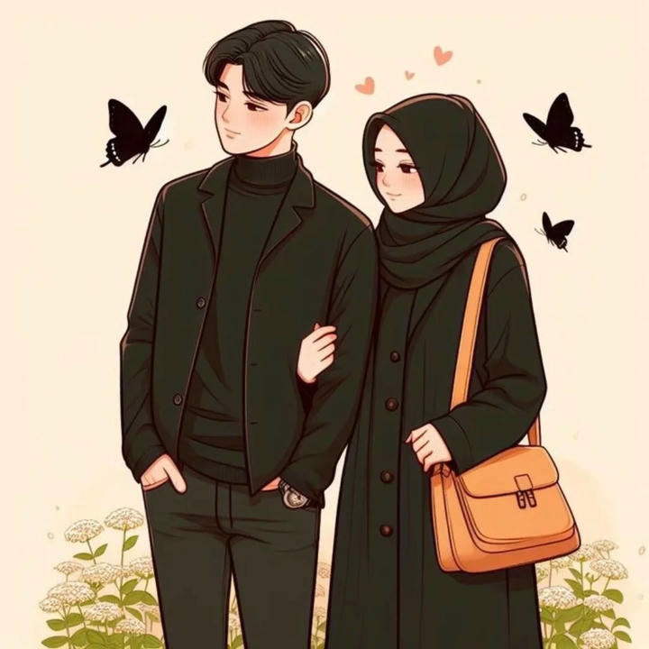 Couple Dp Black Background
