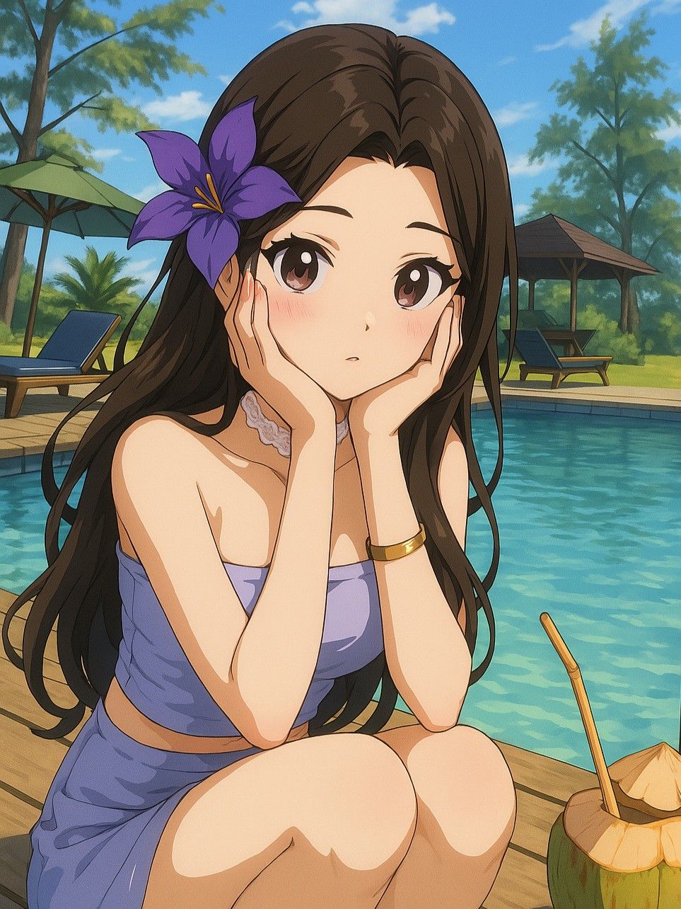 Cute Anime Girl Avatar for Instagram