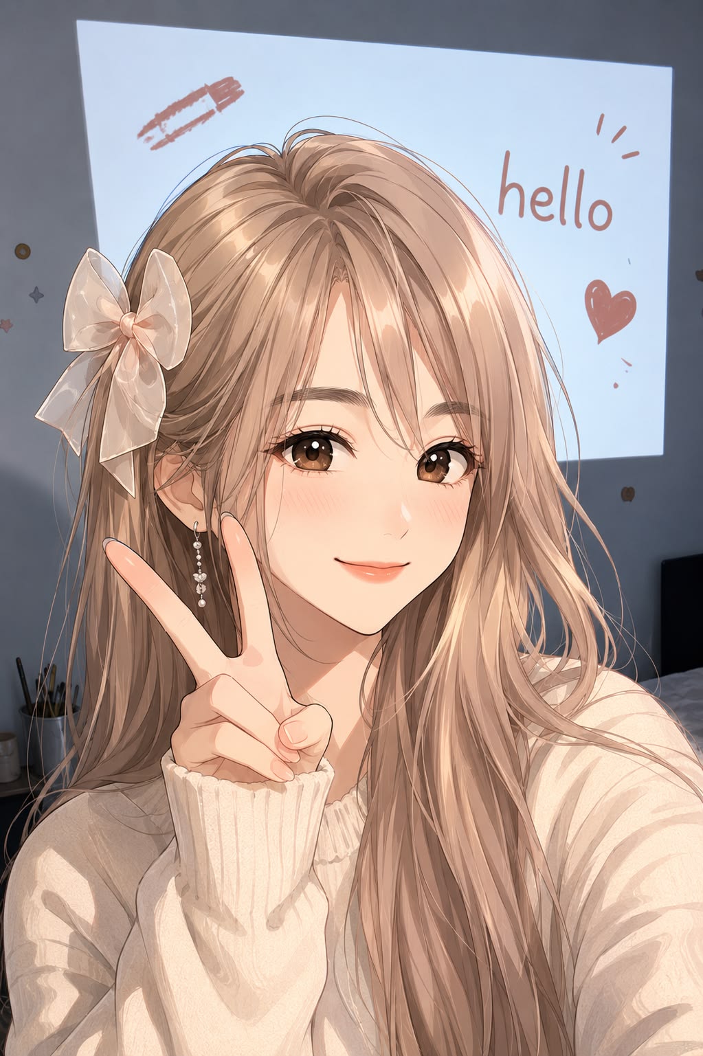 Cute Anime Girl DP for Insta