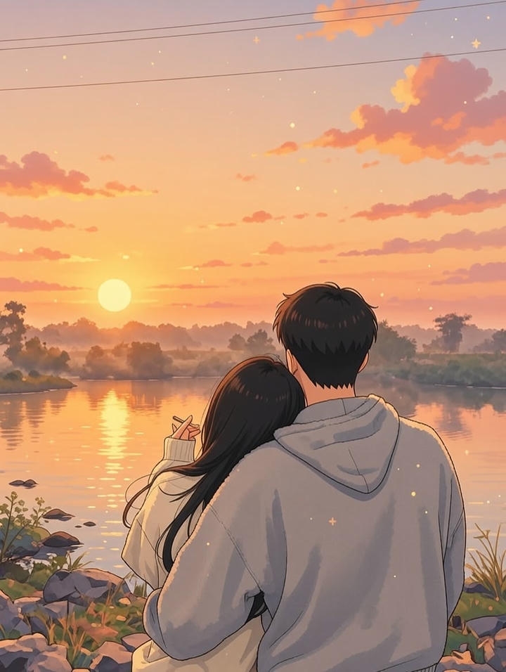 Cute Cartoon Couple DP Boy Girl