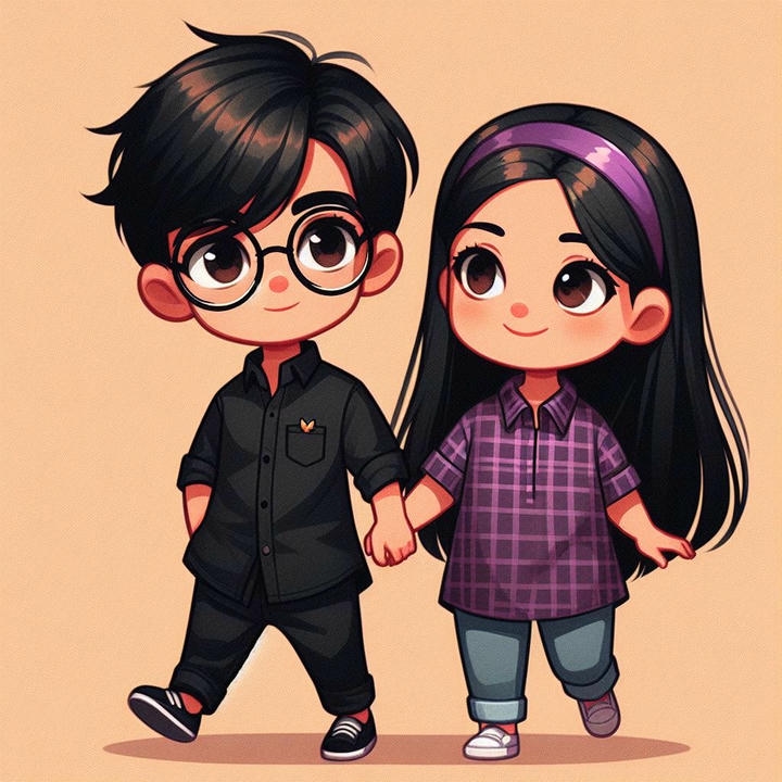 Cute Cartoon Couple DP IG