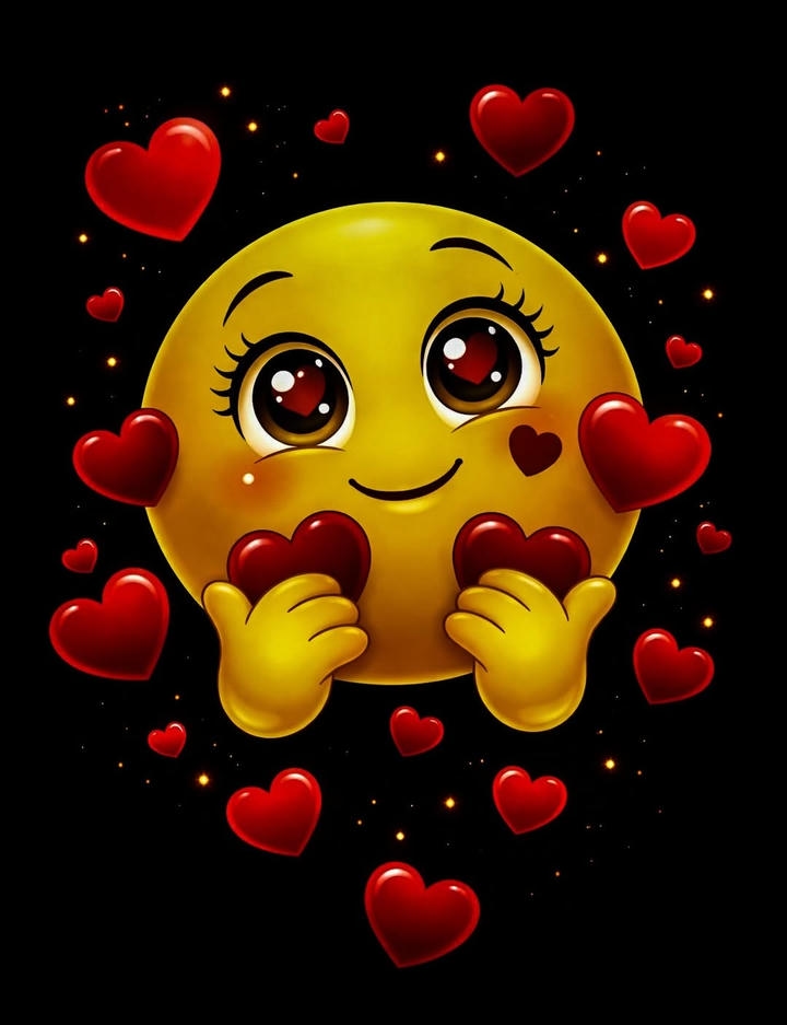 Cute Love Smiley Emoji DP