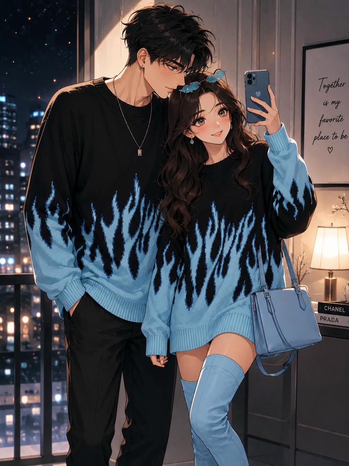 Cute Matching Anime Couple DP for Instagram