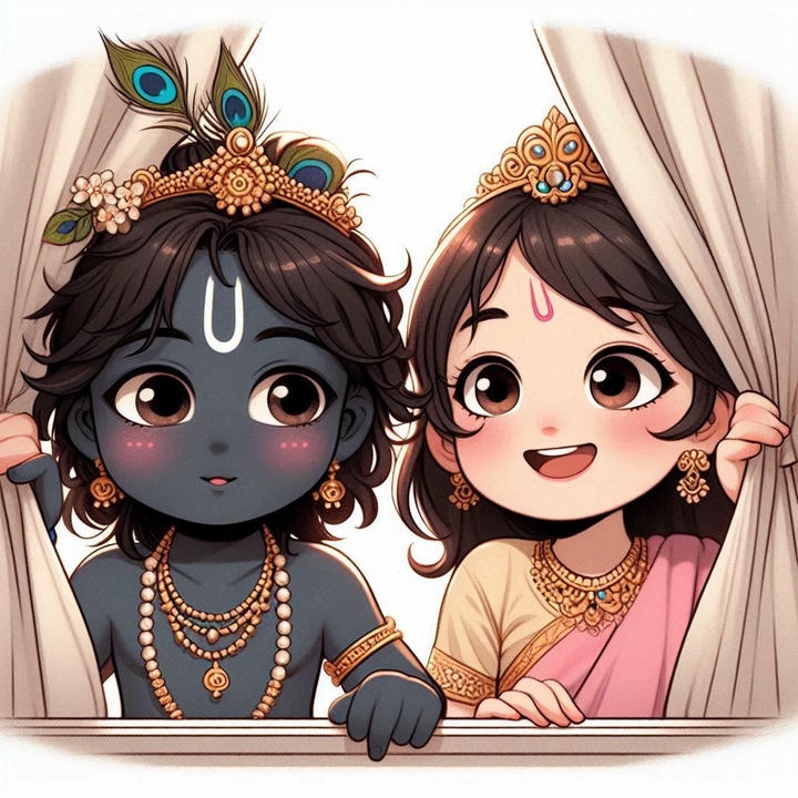 Elegant Radha Krishna love wallpaper hd