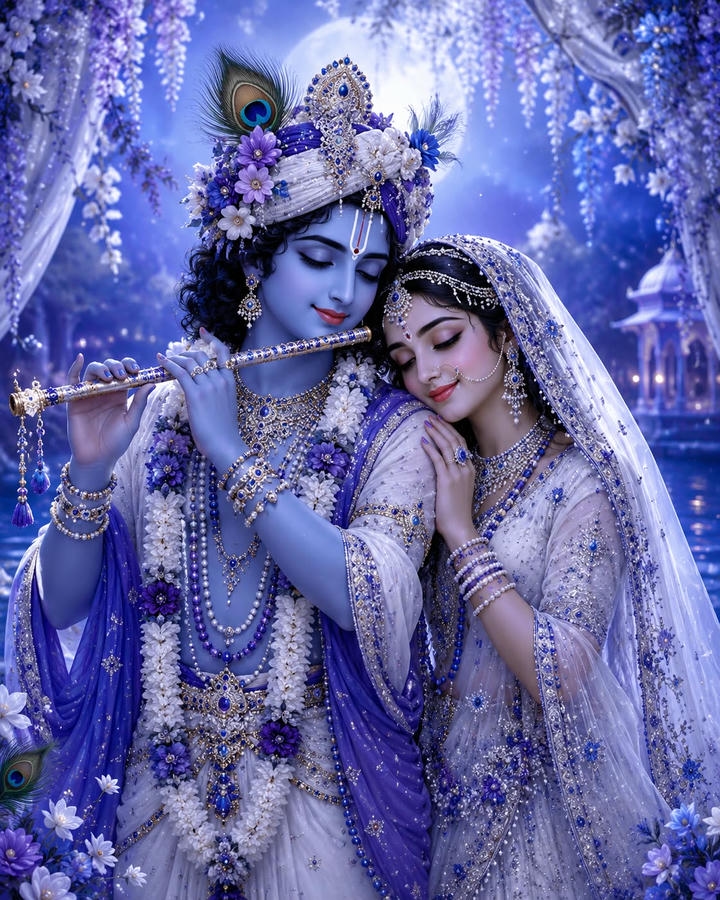 Eternal love Radha Krishna photo