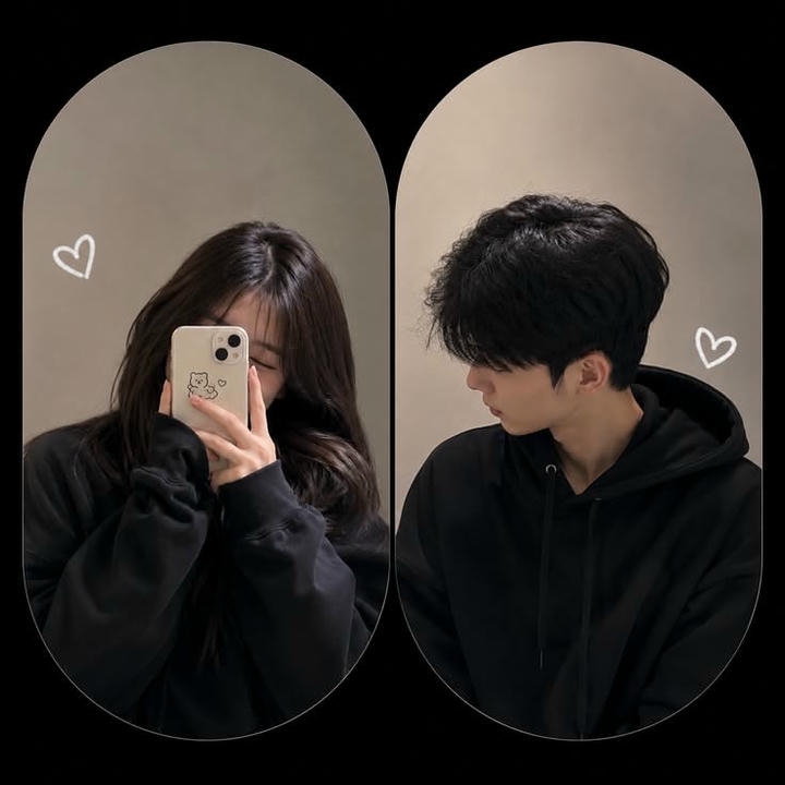 Faceless Aesthetic Couple DP for Instagram