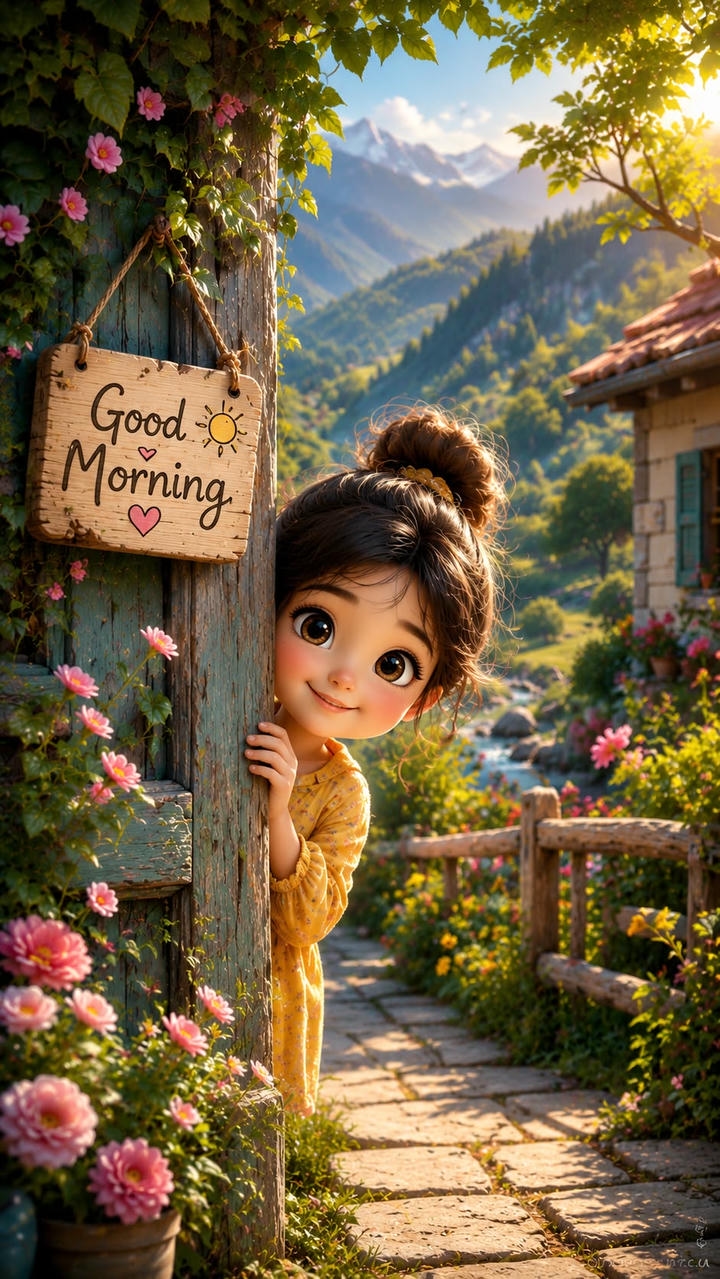 Good Morning Wish Image Sunrise India