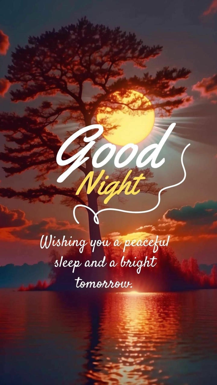 Good Night Wish Image for Friends