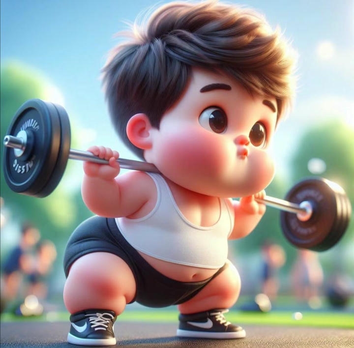 Gym Attitude Cartoon Boy Dp