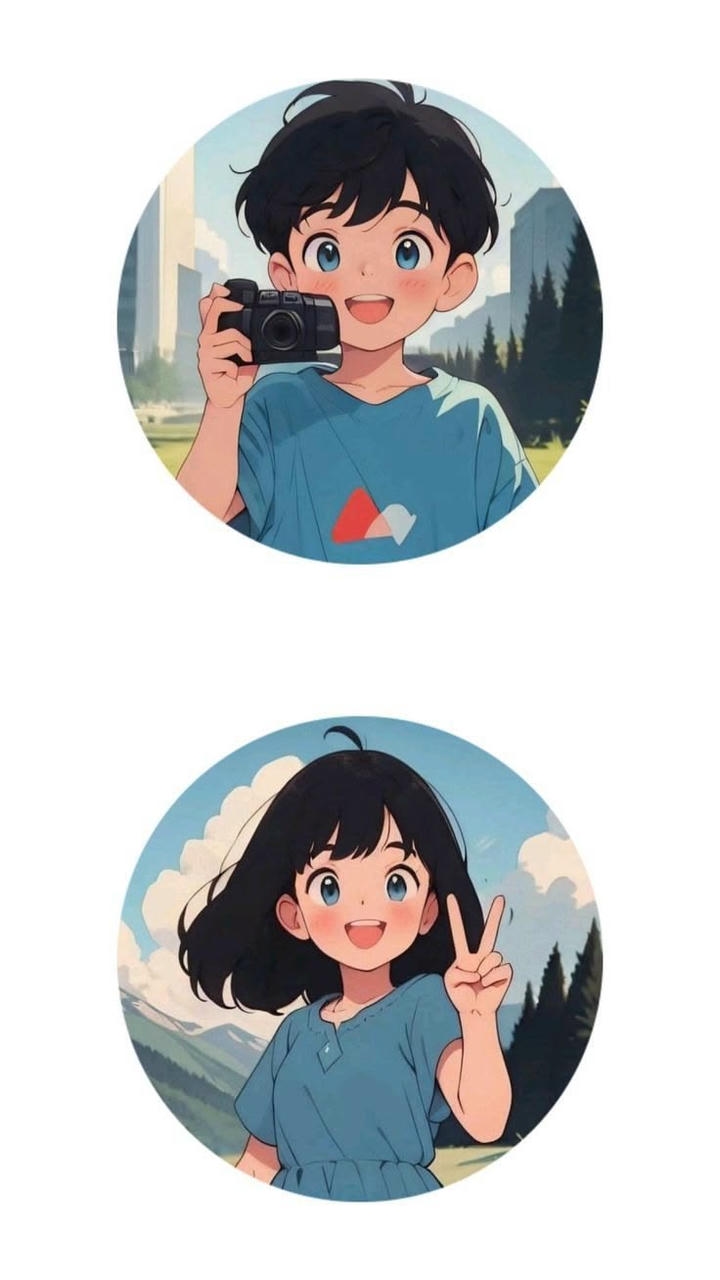 HD Couple DP Cartoon Boy and Girl