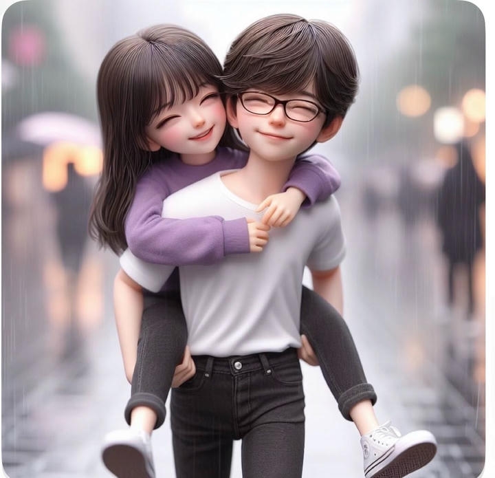 Half Face Couple Dp for WA