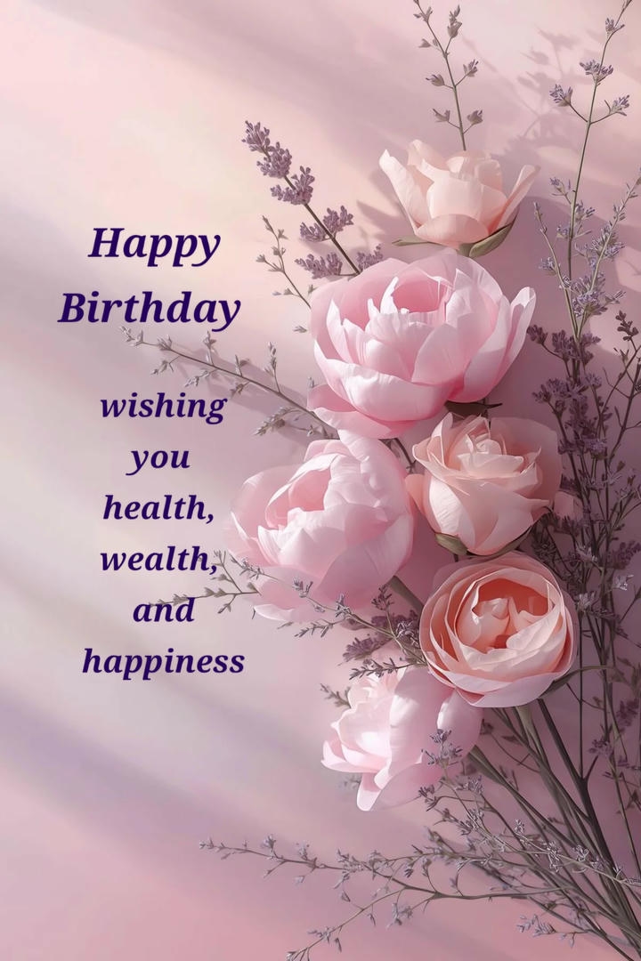 Happy Birthday Wish Image Flowers
