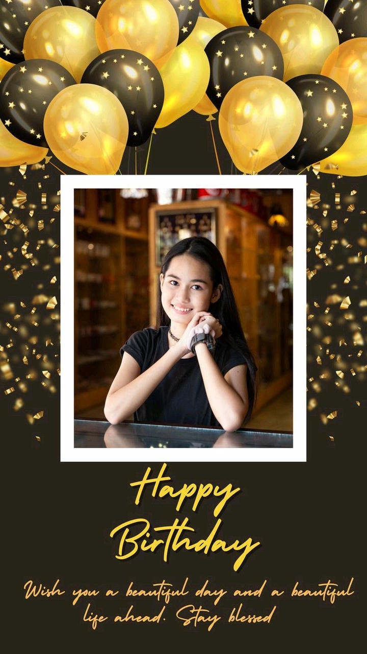 Happy Birthday Wish Photo Frame
