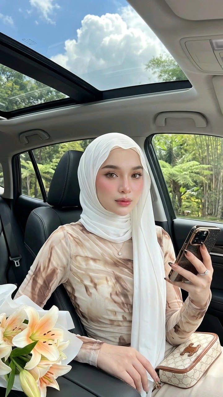 Hidden Face Hijab Girl DP