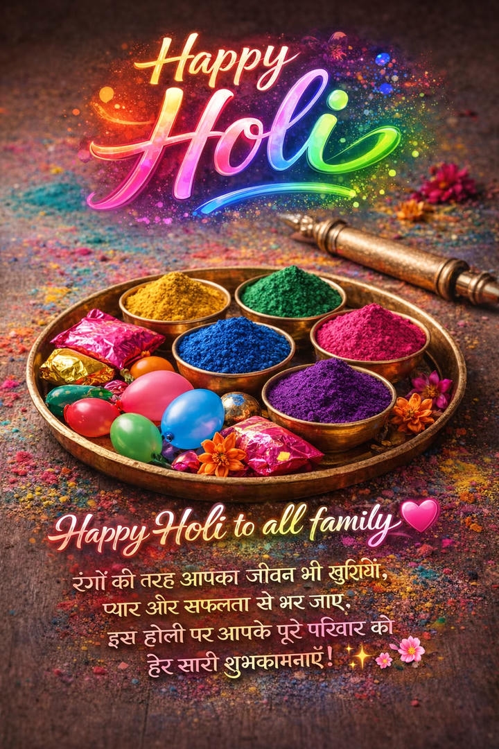 Holi Festival Wish Image