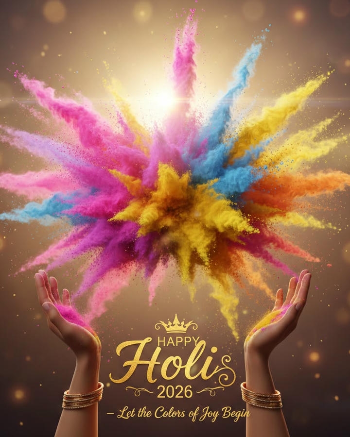 Holi Wish Image 2026