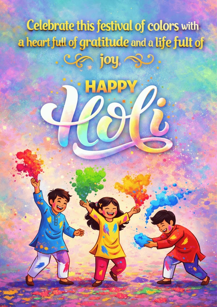 Indian Holi Wish Image