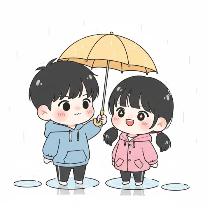 Ins Cartoon Couple Dp