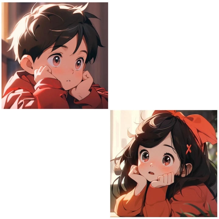 Ins Cute Couple Dp Heart