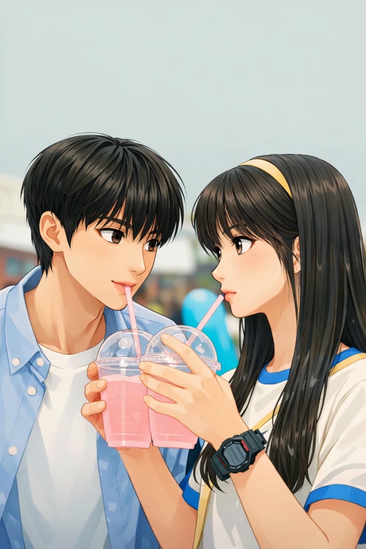 Matching Cartoon DP Couple Boy and Girl