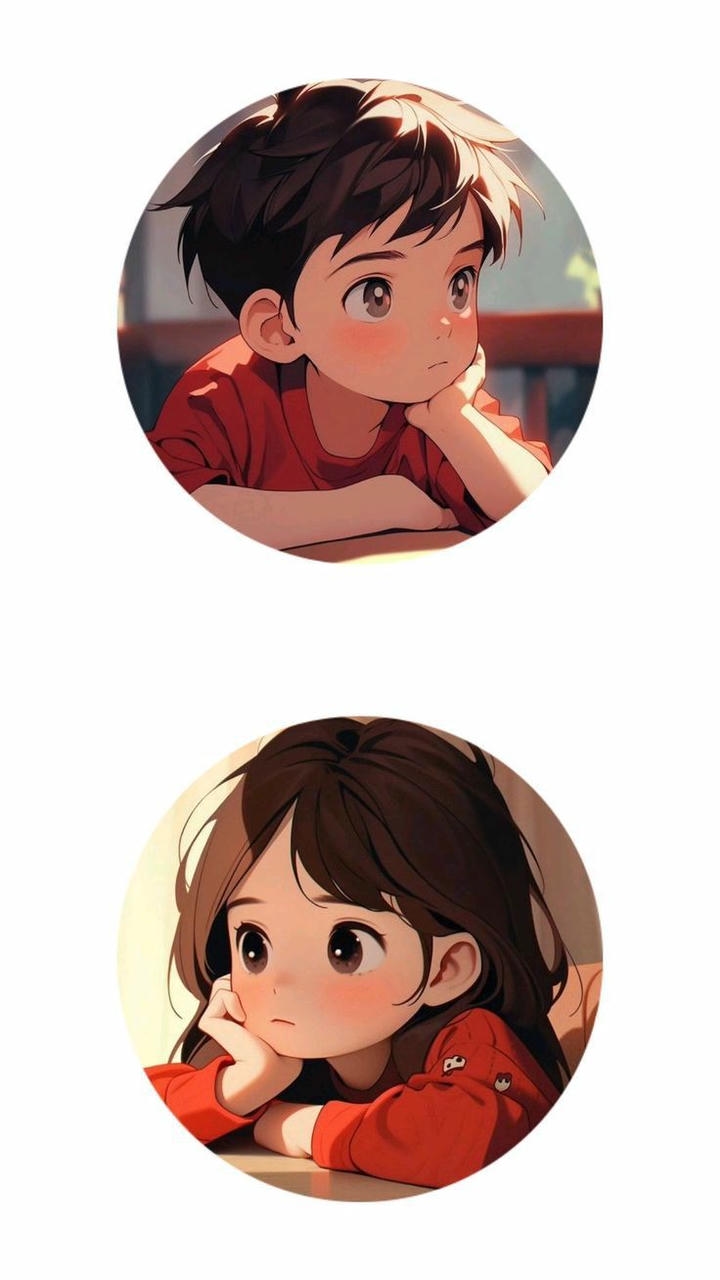 Matching Couple DP Cartoon Boy and Girl