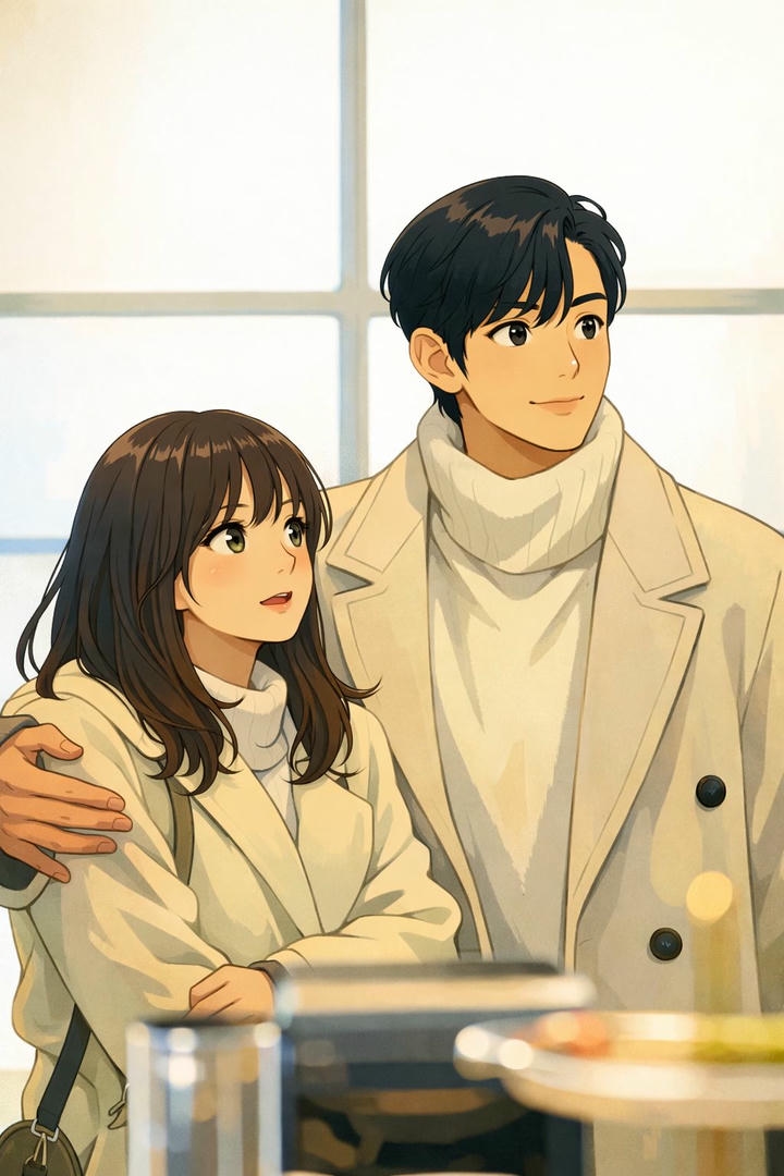 Pastel Couple DP Cartoon Boy and Girl