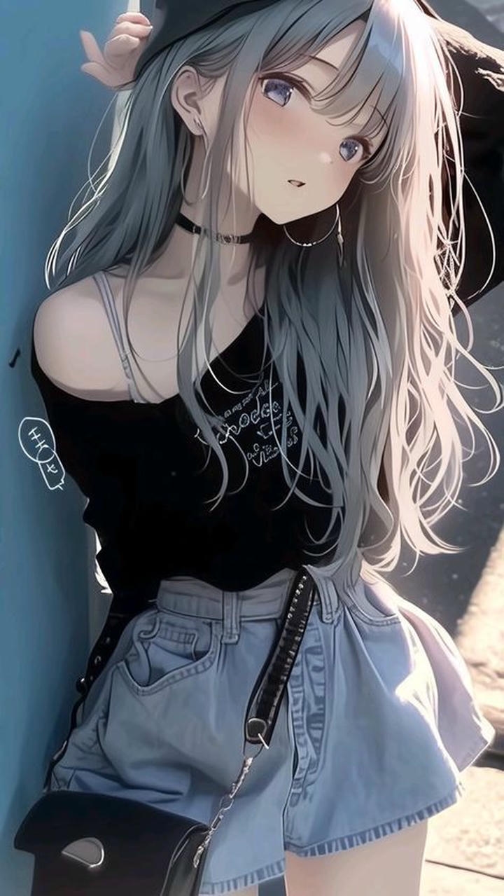 Pink Anime DP Instagram Girl