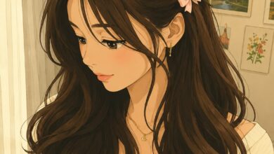 Pink Girl Anime DP