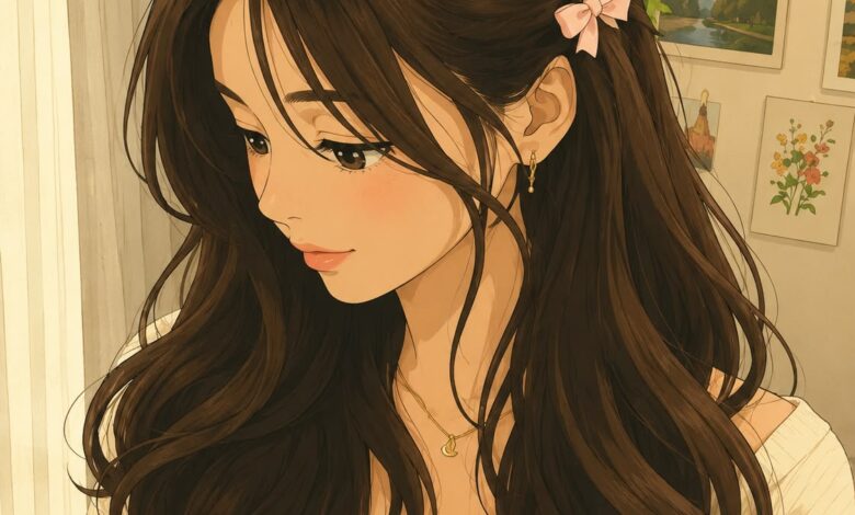 Pink Girl Anime DP