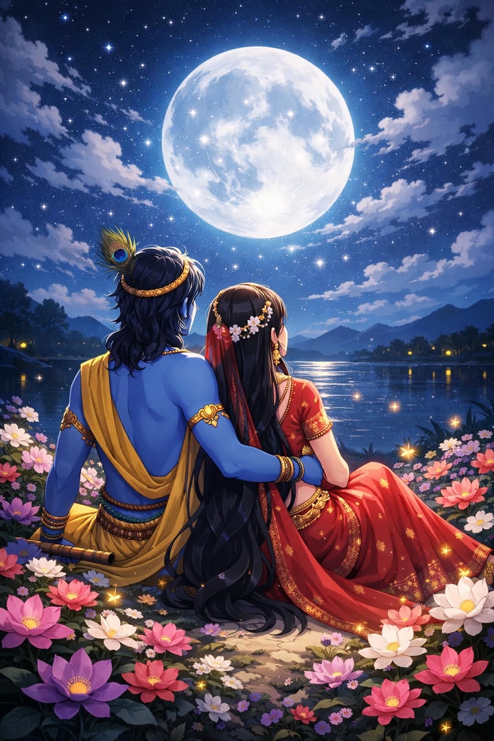 RK Radha Krishna dp pic romantic