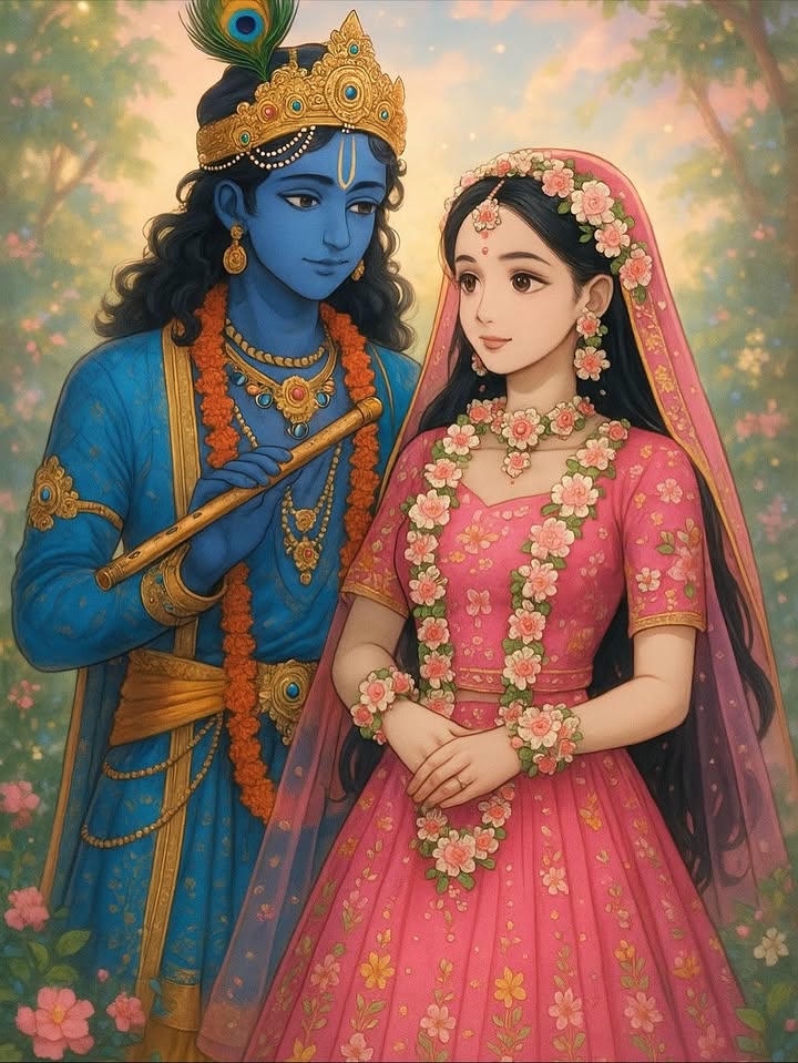Radha Krishna Couple Love Dp